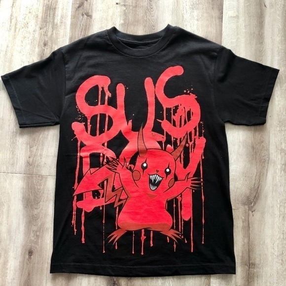 Sus Boy, Pokemon, Mens, T Shirt, Goth, Size Med, Excellent Condition - Picture 3 of 5